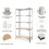 5 Tier Racking Shelf Garage Storage Unit 180x90x40cm 1