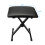 Adjustable Folding Keyboard Piano Bench Stool Padded Seat Black 8