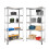 5 Tier Racking Shelf Garage Storage Unit 180x90x40cm 4