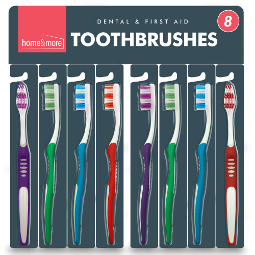 SOL 8pk Toothbrush Multipack | Multi-Coloured Toothbrushes
