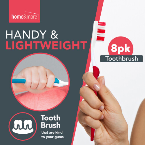 SOL 8pk Toothbrush Multipack | Multi-Coloured Toothbrushes 2