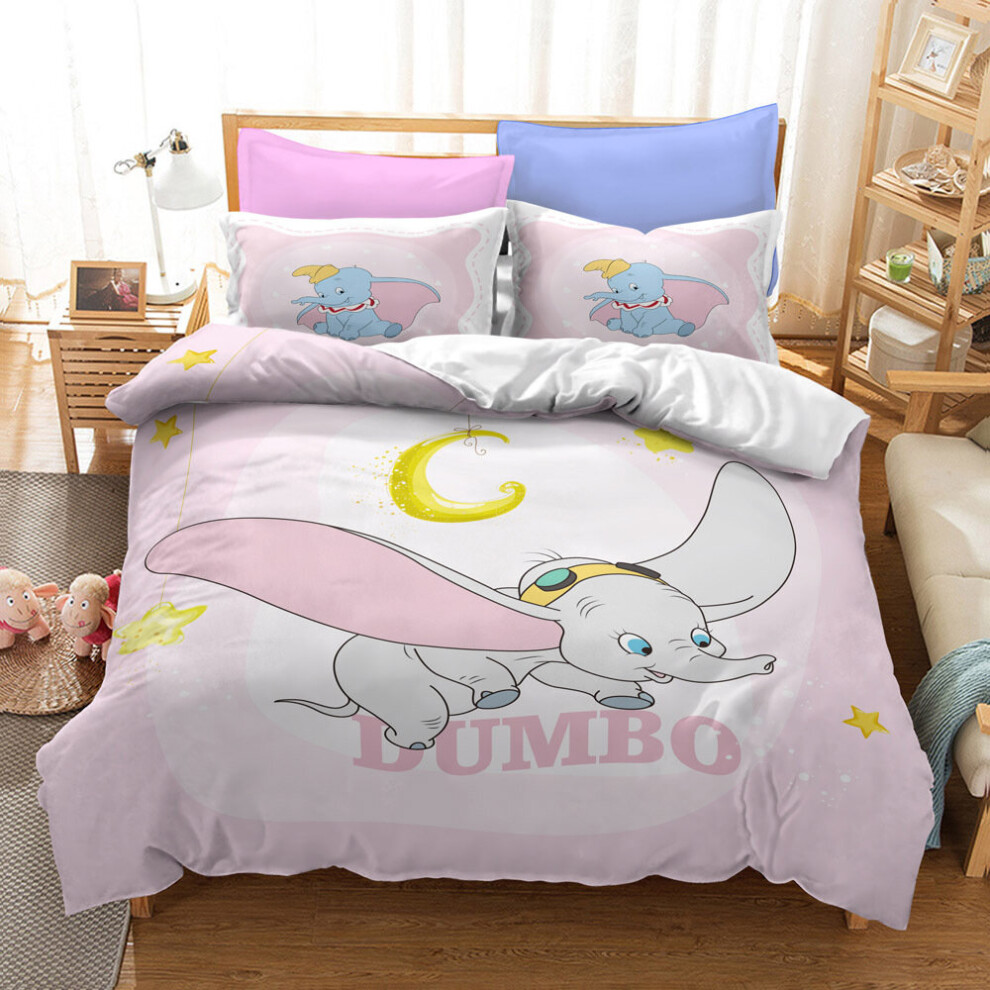 (Style 05, Single (135X200CM)/2PCS) Dumbo Bedding Single Double King Duvet Cover