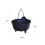4 Black Plastic Cauldron Planters With Handle Small Round Pot 26cm 5