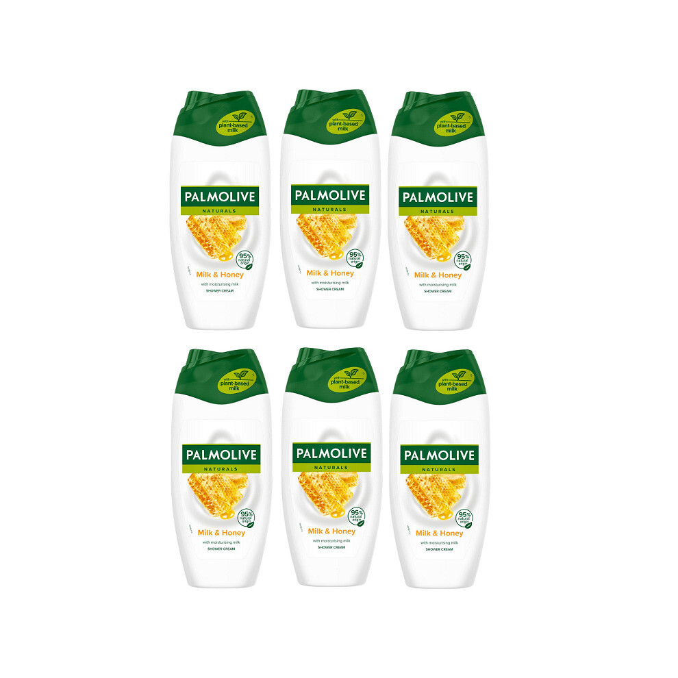 Palmolive Naturals Milk & Honey Shower Cream With Moisturising Milk - 6 x 250ml