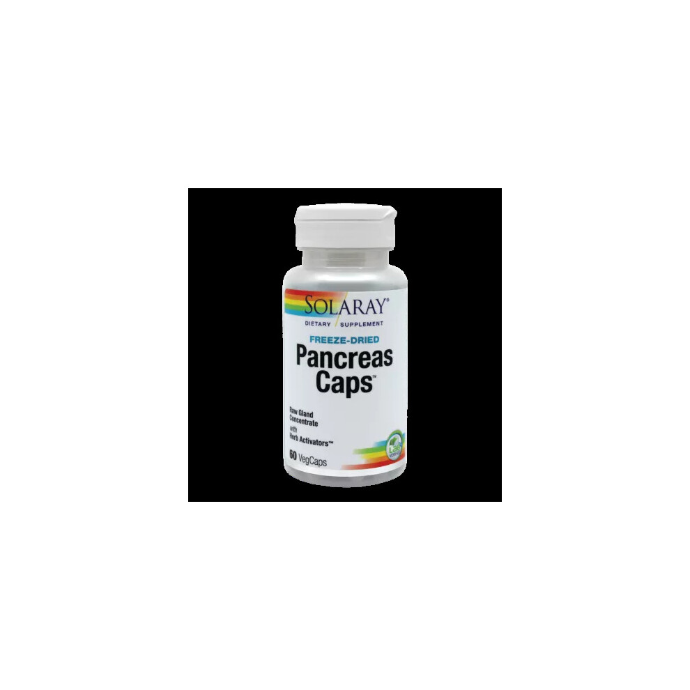 Secom Pancreas Caps Solaray, 60 Capsule, Support For Pancreas.