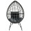 (Grey) Rattan Egg Chair with Soft Cushion 1