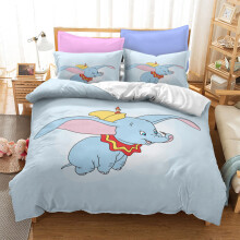 (Style 10, Super King (220X260CM)/3PCS) Dumbo Bedding Single Double King Duvet Cover