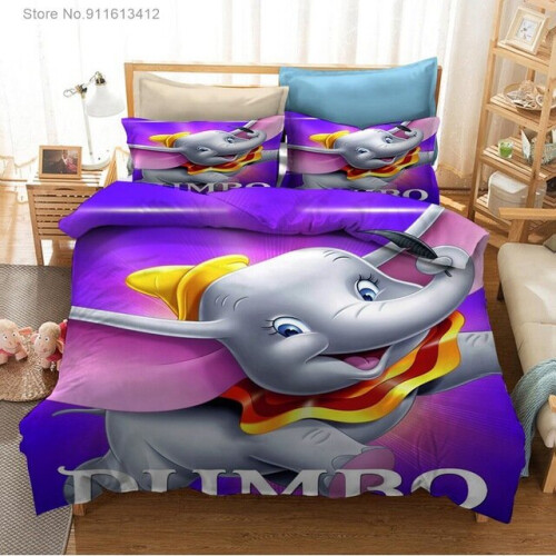 Style 13 King 220X240CM 3PCS Dumbo Bedding Single Double King Duvet Cover on OnBuy