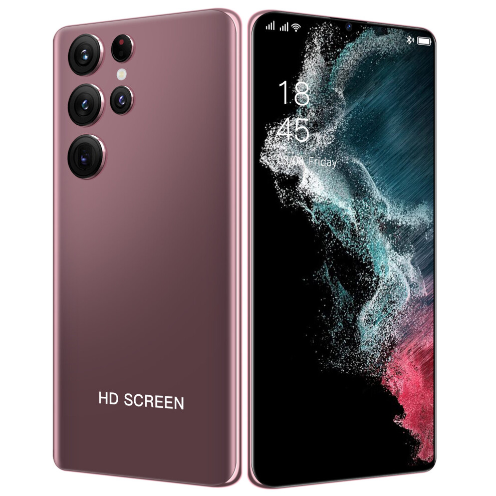 (Red, 12GB+512GB) S22 Ultra 7.5 inch big screen smart phone 