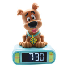 Lexibook - Scooby-Doo Digital Väckarklocka för Barn med Nattlampa, Luminös Scooby-Doo, Blå - RL800SD