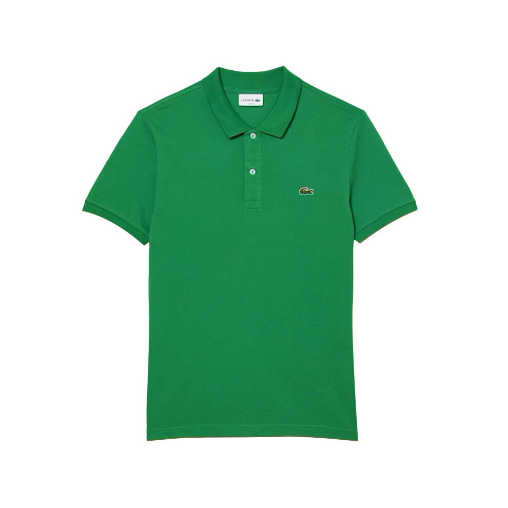 (Green, 2XL) Lacoste PH4012 Mens Polo Shirts Collared Slim Fit Summer Top Sports GolfÂ Tee NEW