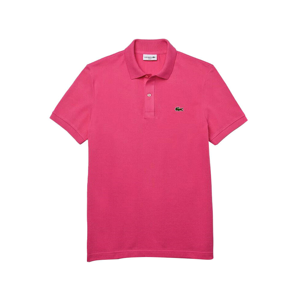 (Hot Pink, XS) Lacoste PH4012 Mens Polo Shirts Collared Slim Fit Summer Top Sports GolfÂ Tee NEW