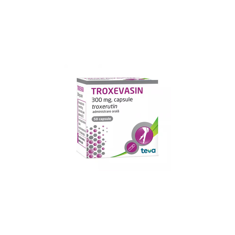 Actavis Troxevasin, 300 Mg, 50 Capsules, Venous Blood Circulation Disorders