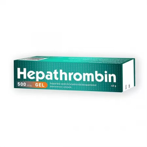 Hepathrombin gel, 500UI/g, 40 g,  thrombophlebitis, phlebitis....