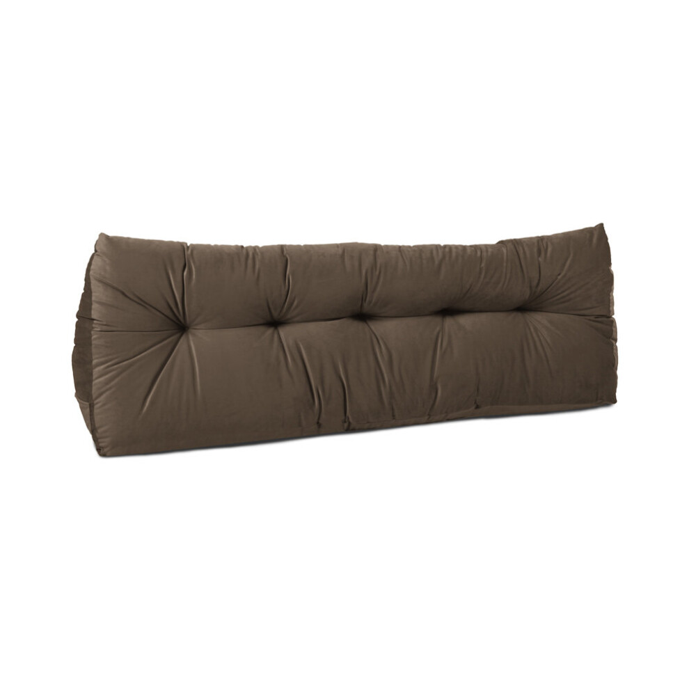 (Brown) Triangular Wedge Bedroom Headboard Cushion