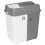 URBN Living (100L White/Grey) 40L/60L/100L Duo Kitchen Bin Waste Base Connectors 4
