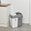 URBN Living (60L White/Grey) 40L/60L/100L Duo Kitchen Bin Waste Base Connectors 6