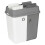 URBN Living (100L White/Grey) 40L/60L/100L Duo Kitchen Bin Waste Base Connectors 5
