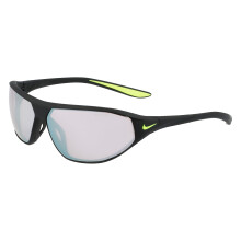 Aurinkolasit - NIKE - AERO SWIFT E DQ0992 - Wraparound - MATTE BLACK-ROAD-CHROME - Urheilullinen