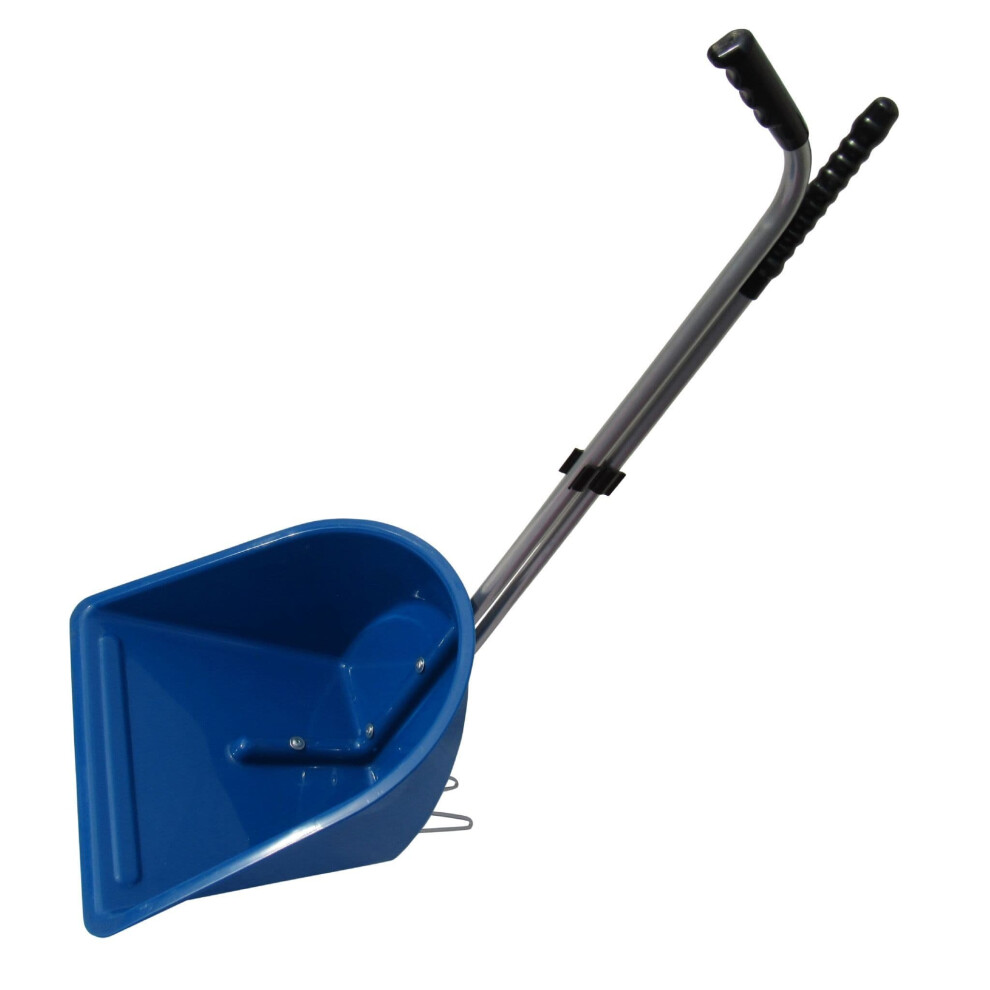 Horse Poop Scoop and Rake (Manure Equestrian Heavy Duty Blue)