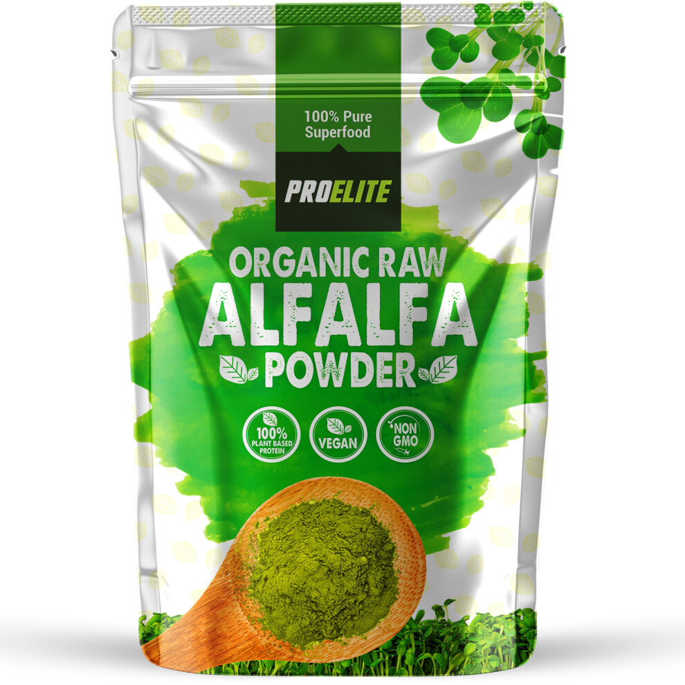 Proelite (250G) Alfalfa Powder Organic Super Greens Leaf Superfood
