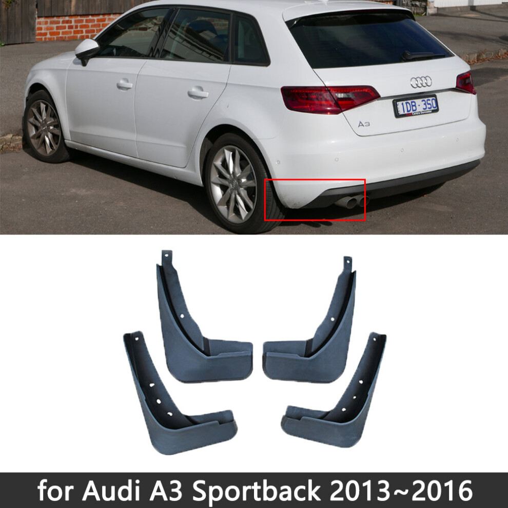 (Fit Before Facelift) for Audi A3 8v Sedan Sportback 2013 2014 2015 2016 2017 2018 2019 Mud Flaps Mudguards Splash Guards Fender Front Car Accessories