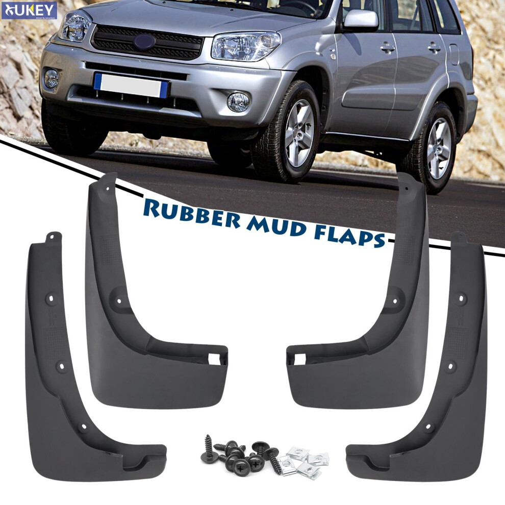 4Pcs Mud Flaps For Toyota RAV4 XA20 2001-2005 Mudflaps Splash Guards Mud Flap Mudguards Fender 2002 2003 2004 Car Accessories