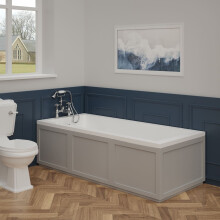 Aquariss Solarna 1700x750mm Designer Single Ended Bathtub Acrylic Bathroom Square Straight Bath Tub