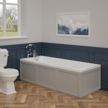 Aquariss Solarna 1700x700mm Designer Single Ended Bathtub Acrylic Bathroom Square Straight Bath Tub