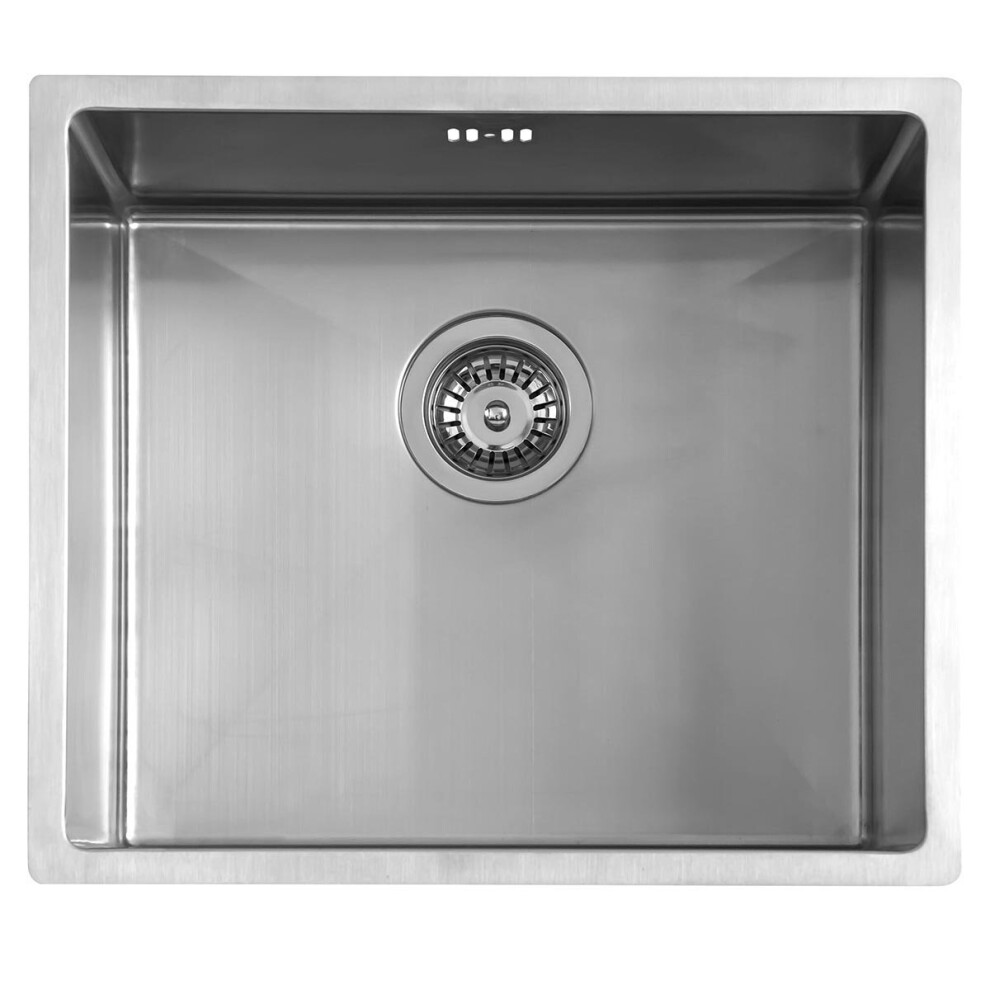 Aquariss 1.0 Single Bowl Stainless Steel Undermounted Kitchen Sink Reverisble 490x440mm