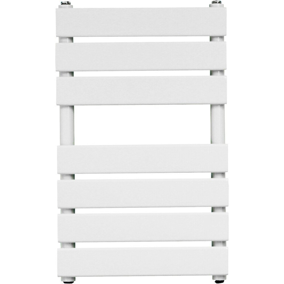 WarmeHaus Flat Panel Bathroom Heated Towel Rail Ladder Radiator Warmer -650x400mm White