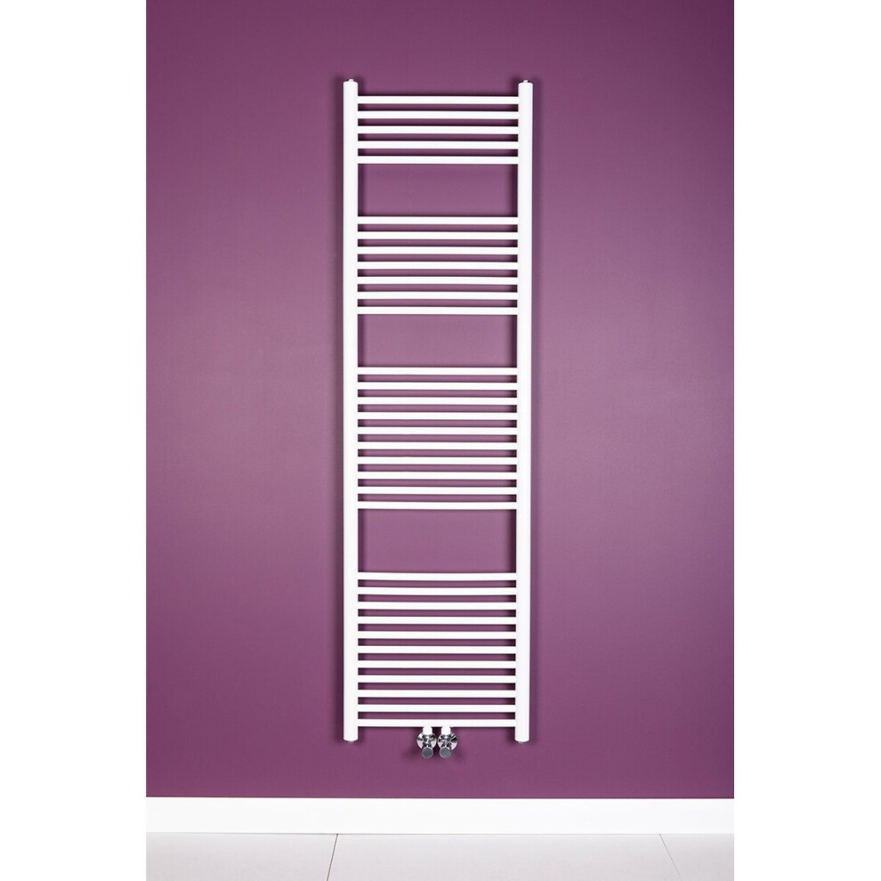 (White, 1760x500mm) WarmeHaus Straight Heated Towel Rail Bathroom Ladder Radiators