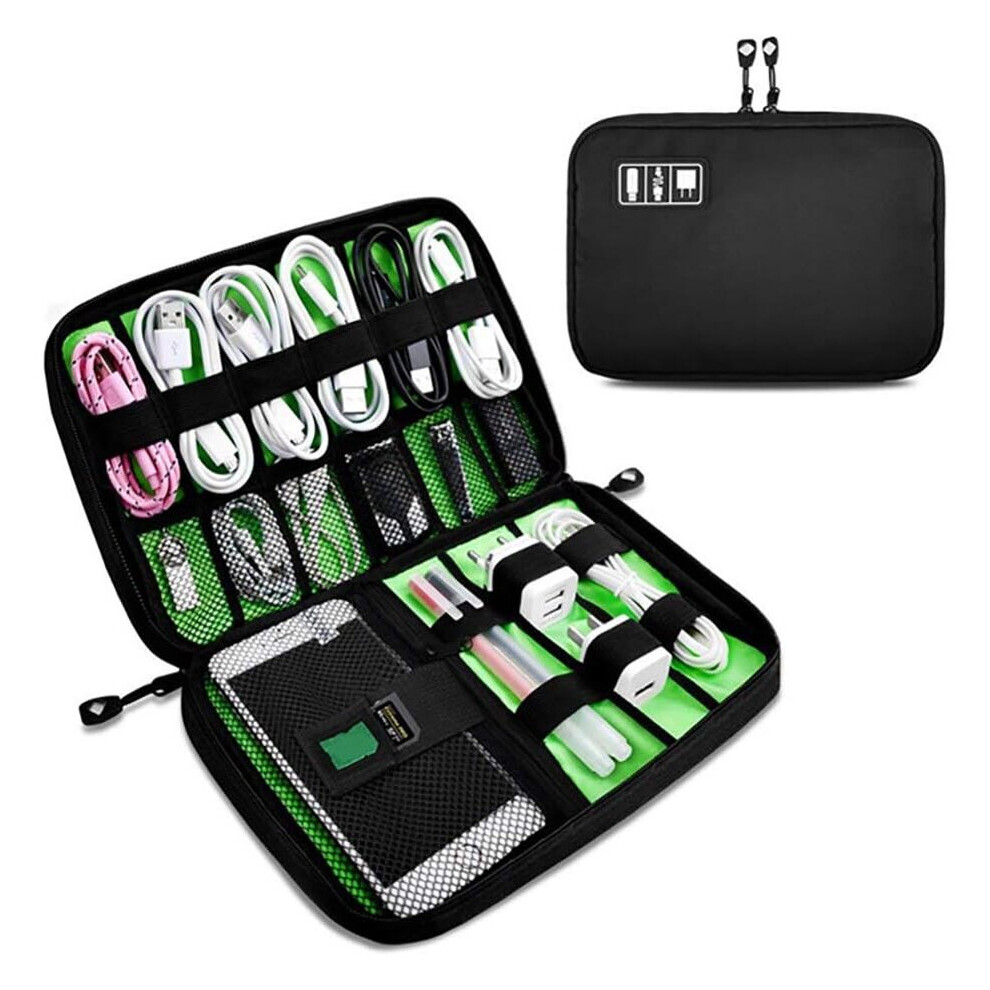 Multifunctional Waterproof Portable Electronic Pouch For Tablets, External Hard Drives, Chargers, Cables, Adapters, Memory Cards, Usb Cables 7042558890361