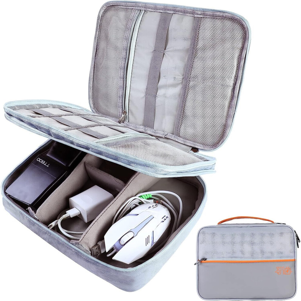 Cable Organiser, Waterproof Cable Storage Bag, Universal Cable Bag Organiser, for Charger, Portable Power Bank, Tablet, Cables, Camera-image-OPC-PBXVB2V-NEW