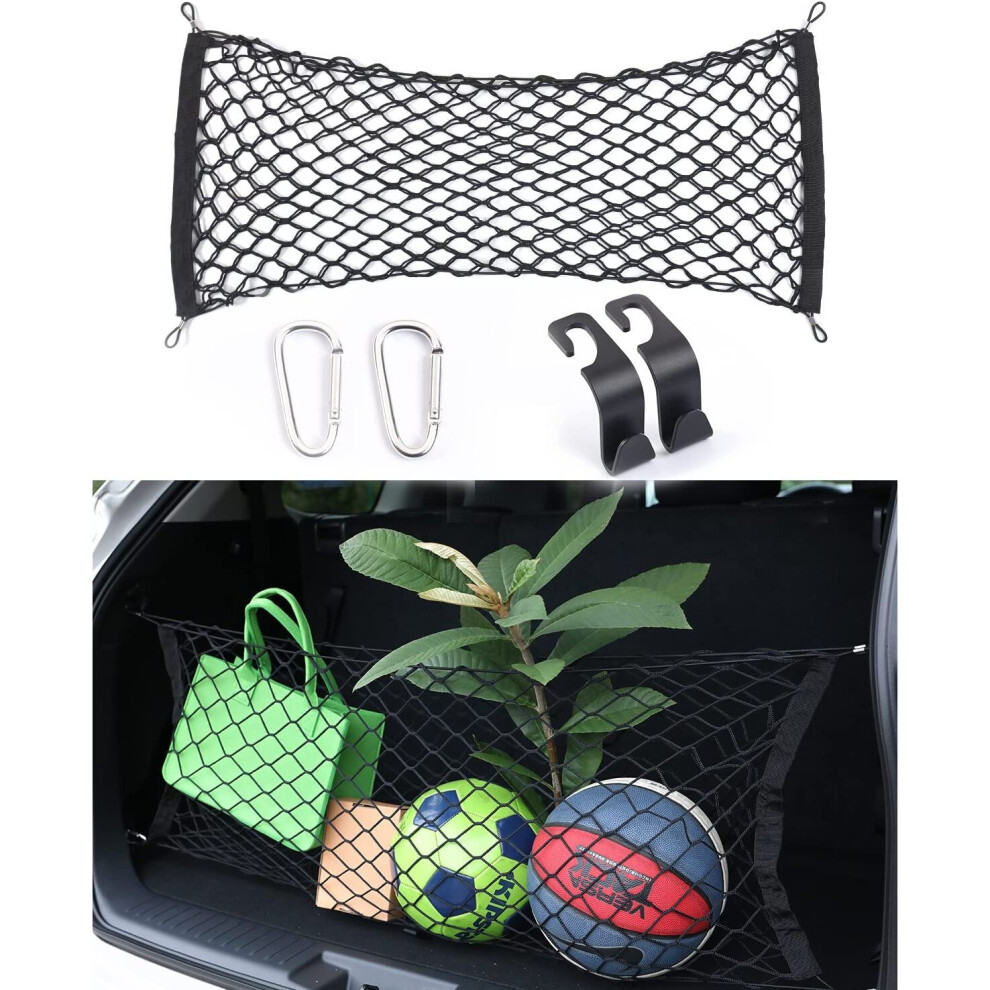 for Toyota Highlander 2014-2023 Envelope Cargo Net- Heavy Duty Stretchable Storage Organizer- Premium Adjustable Elastic