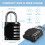 10 Pack Combination Lock Resettable 4 Digit Combination Padlock Waterproof Locke 2