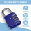 10 Pack Combination Lock Resettable 4 Digit Combination Padlock Waterproof Locke 3