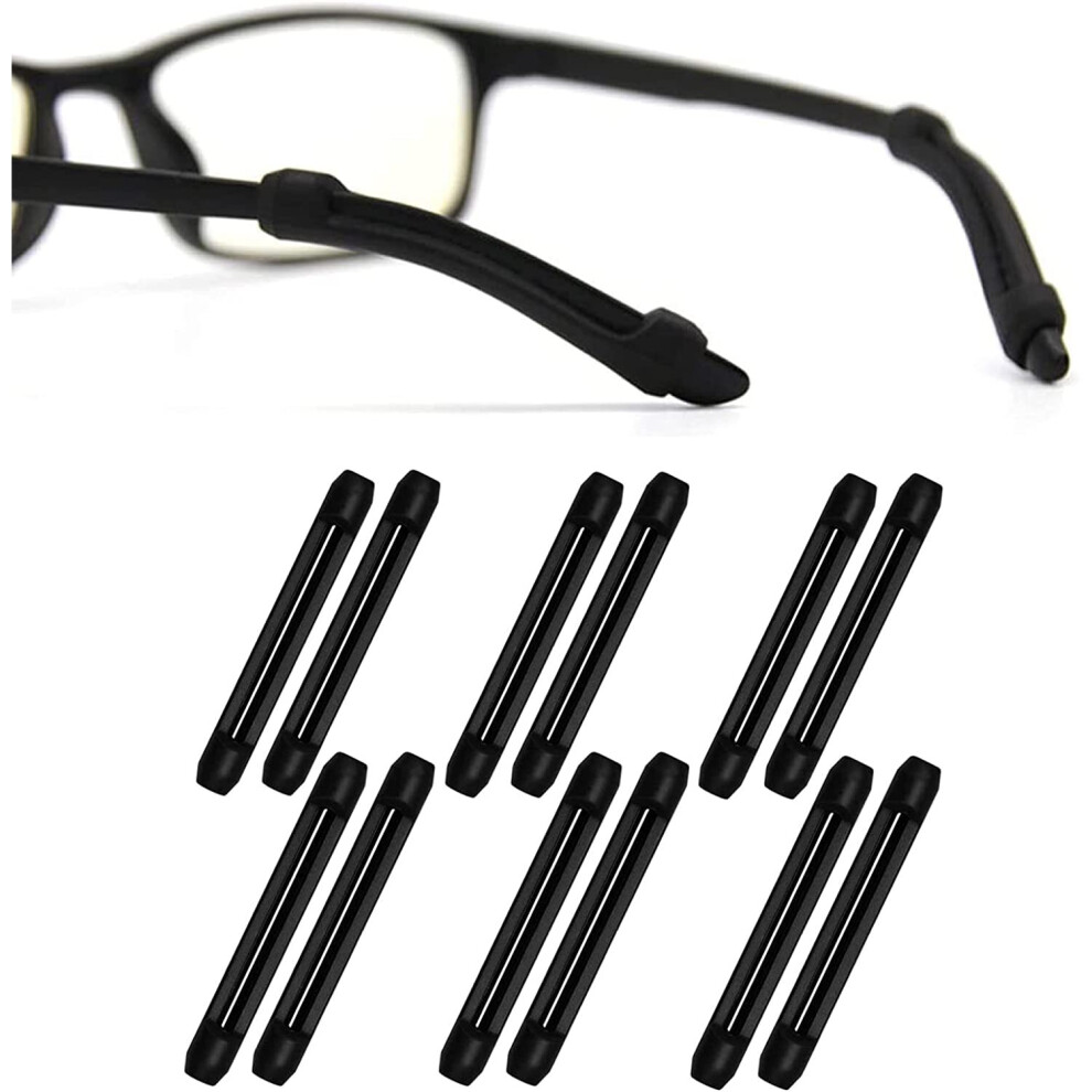 Soft Silicone Eyeglasses Temple Tips Sleeve Retainer,Anti-Slip Elastic Glasses Retainers For Spectacle Sunglasses,Eyewea
