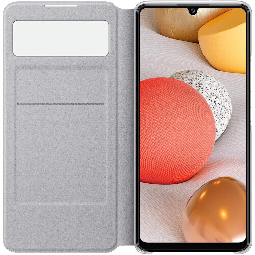 Samsung Samsung Galaxy A42 Smart S View Wallet Cover White - EF-EA426PWEGEW 2