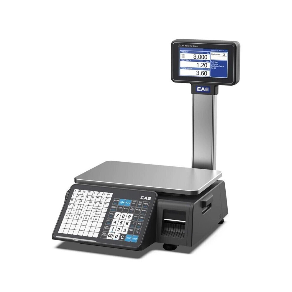 CAS CN1 Label Printing Scale 15Kg