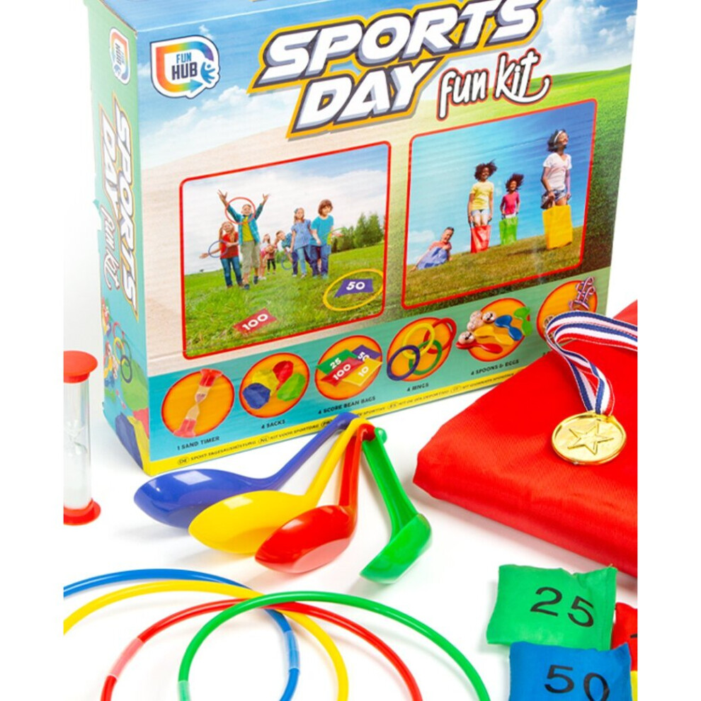 Sports Day Kit 23 Pieces Outdoor Games Set Family Games Adults Kids