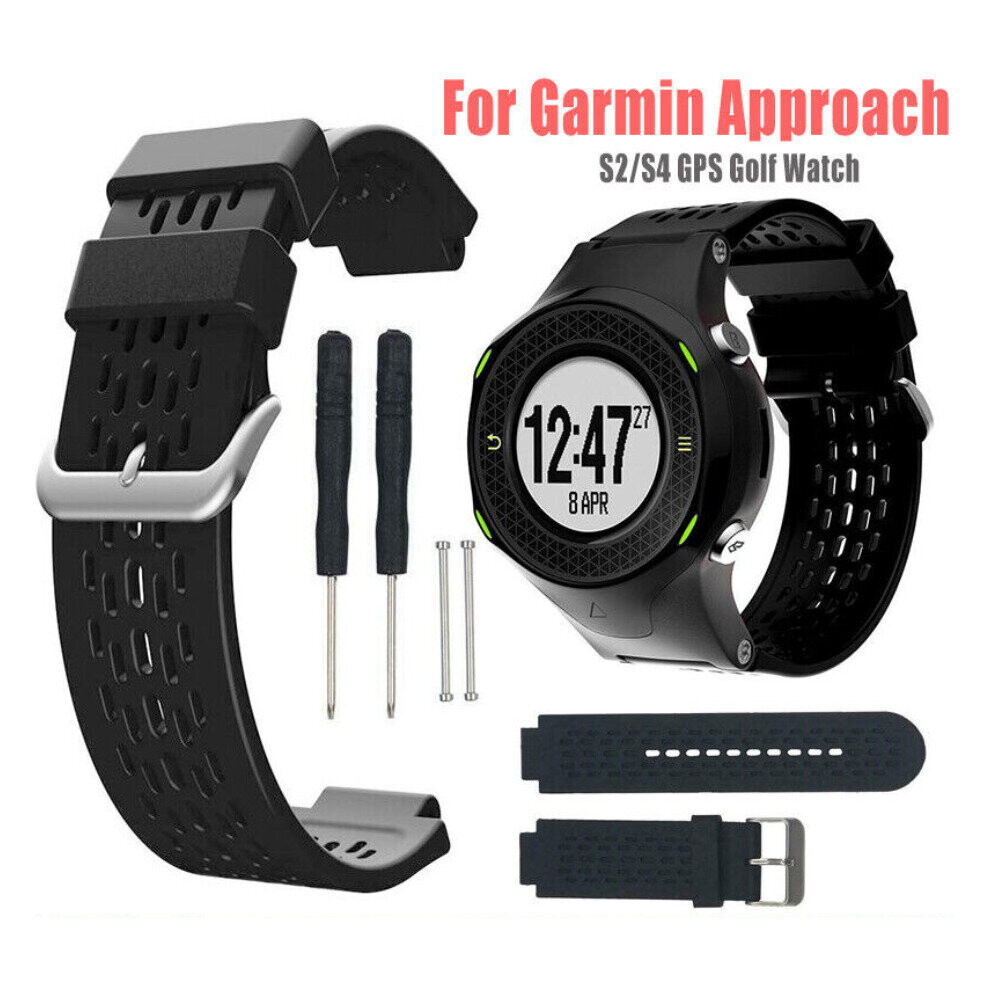 Silicone Strap For Garmin Approach S2/S4 Wristband Strap Black 5701510947865