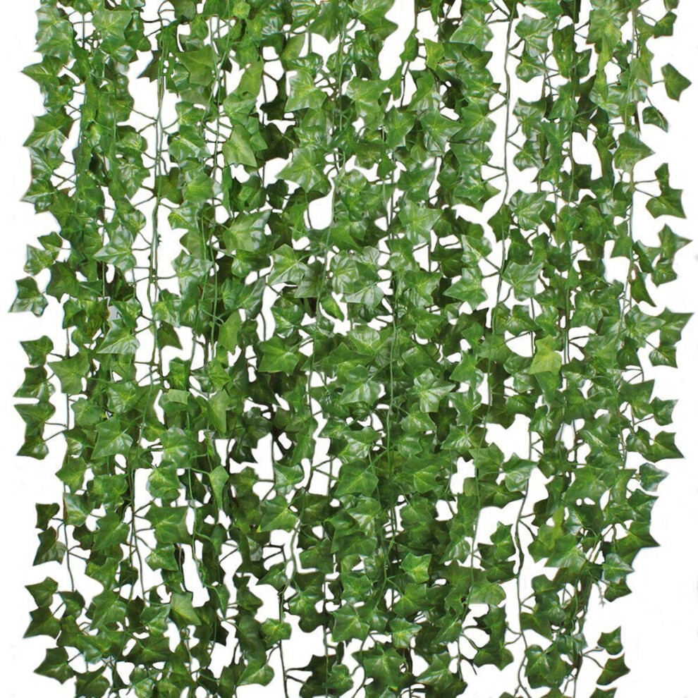 12pcs Artificial Greenery Vine Ivy Leaves Garland Hanging Wedding Party Garden Decorations