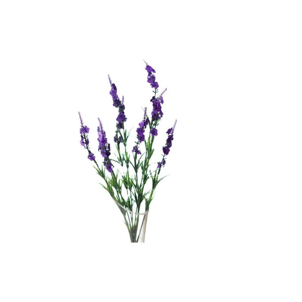 (Dark Purple) 5 Colors 38cm Artificial Lavender Simulation Lavender Silk Flower Home Wedding Decor