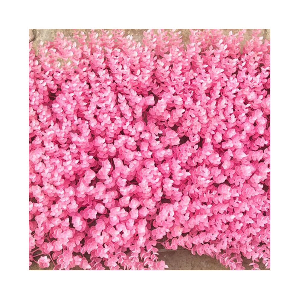 (Pink) 40x60cm Artificial Plant Wall Plastic Home Garden TV Background Shop The Mall for Home Decoration Green Carpet Turf Jungle Party