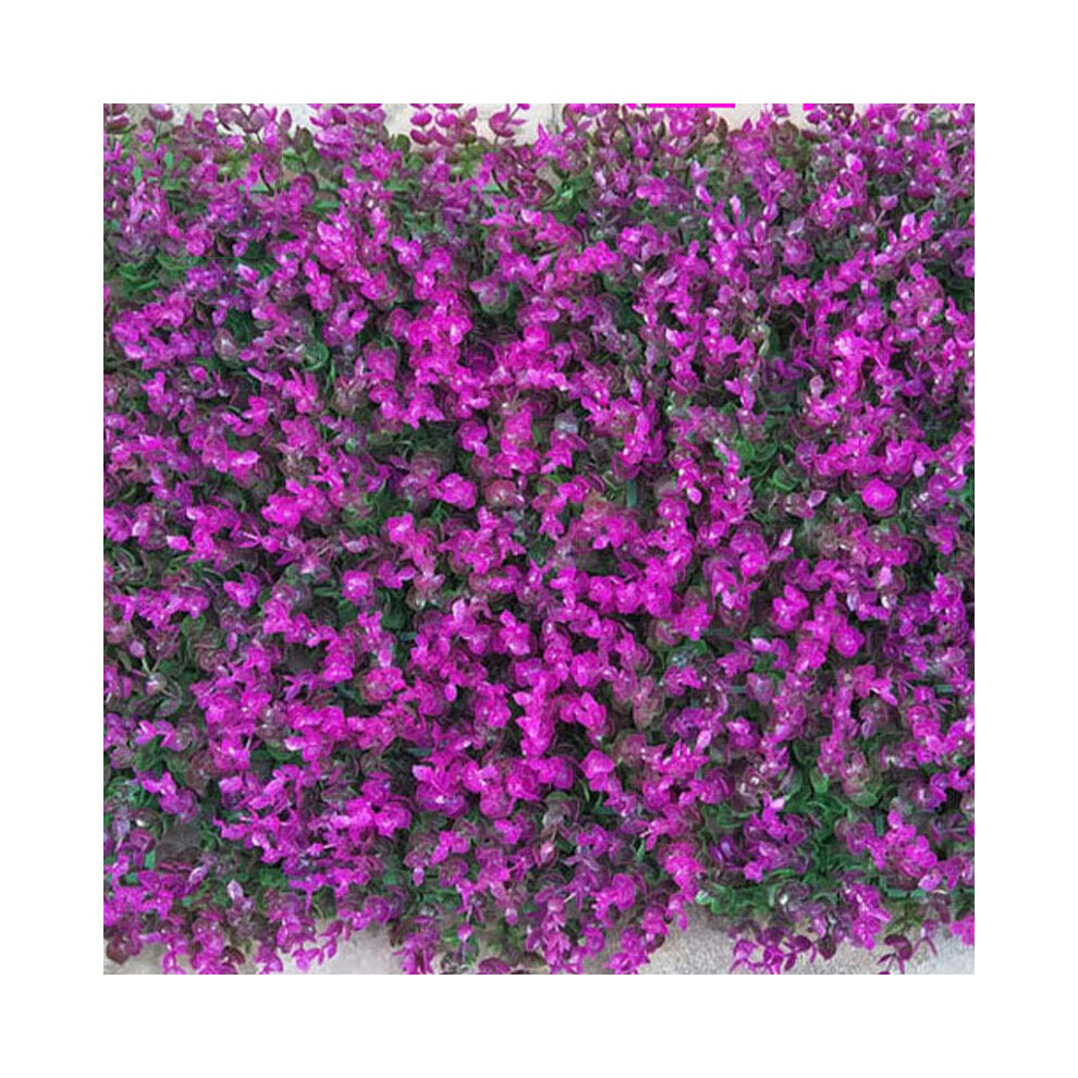 (Purple) 40x60cm Artificial Plant Wall Plastic Home Garden TV Background Shop The Mall for Home Decoration Green Carpet Turf Jungle Party