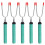 5-20PCS 34 Inch Telescoping BBQ Fork BBQ Roasting Sticks Skewer Fork BBQ Tool 1