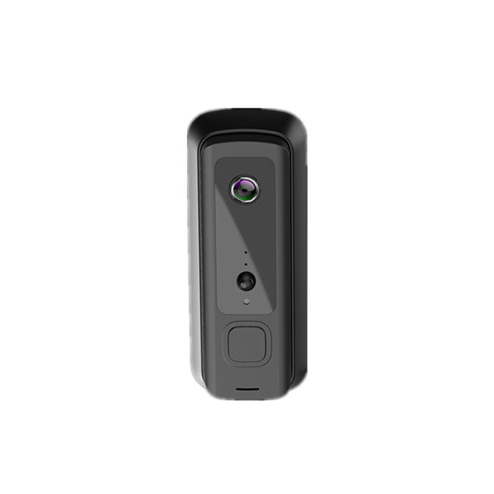 (Black, Doorbell+Receiver) 1080P Smart Wireless Video Doorbell Indoor Receiver Home Security Night Vision Battery Door Bell Intercom Monitor