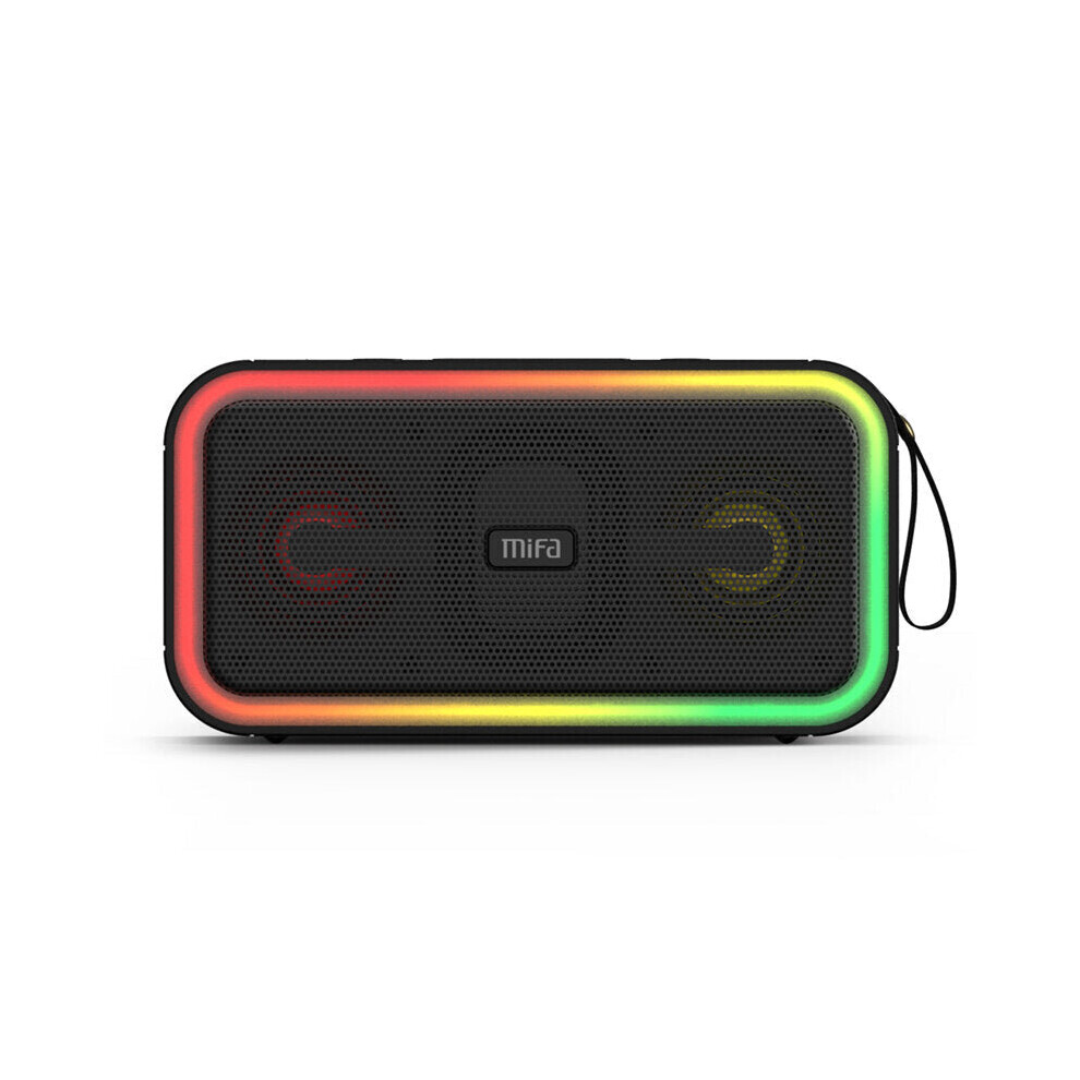 40W Power bluetooth Speaker with Class D Amplifier Excellent Bass Performace RGB Lights HiFi Speaker IPX7 Waterproof