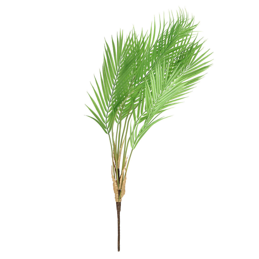 (9 Branch) 6/9 Branches Green Palm Leaves Plastic Fake Plant Artificial Leaf Home Adornment Decorations